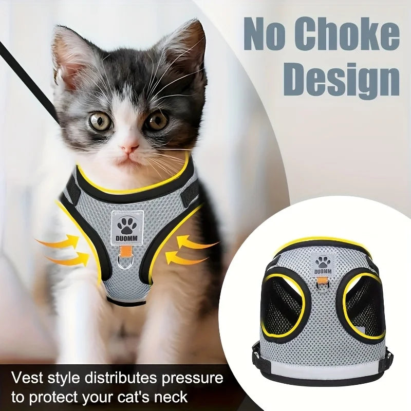 Vest-Style Pet Harness with Anti-Escape Leash Set