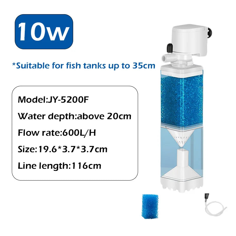 Pompe de filtre submersible pour aquarium