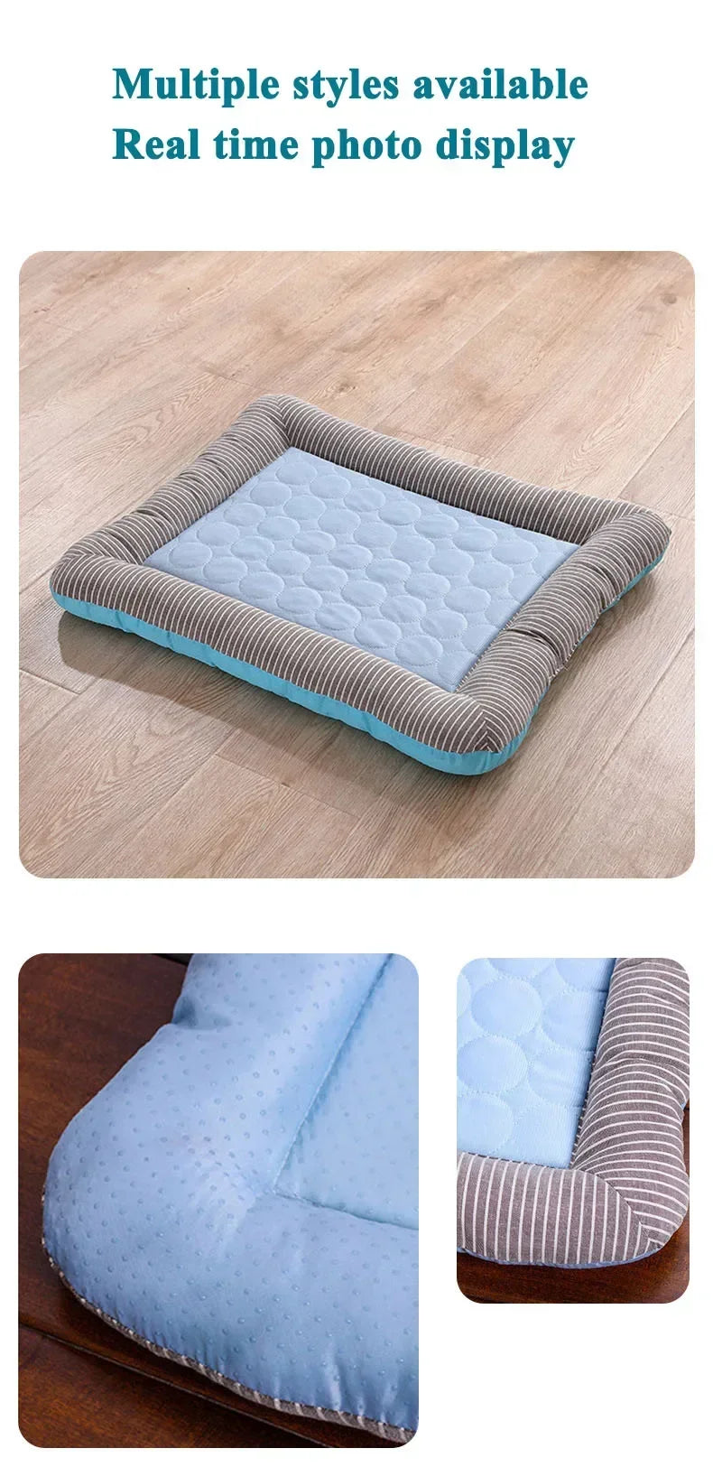 Ice Silk Pet Cooling Mat for Dogs and Cats – Breathable Summer Bed