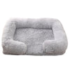 Cama de Plush Ortopédica para Perros con Borde