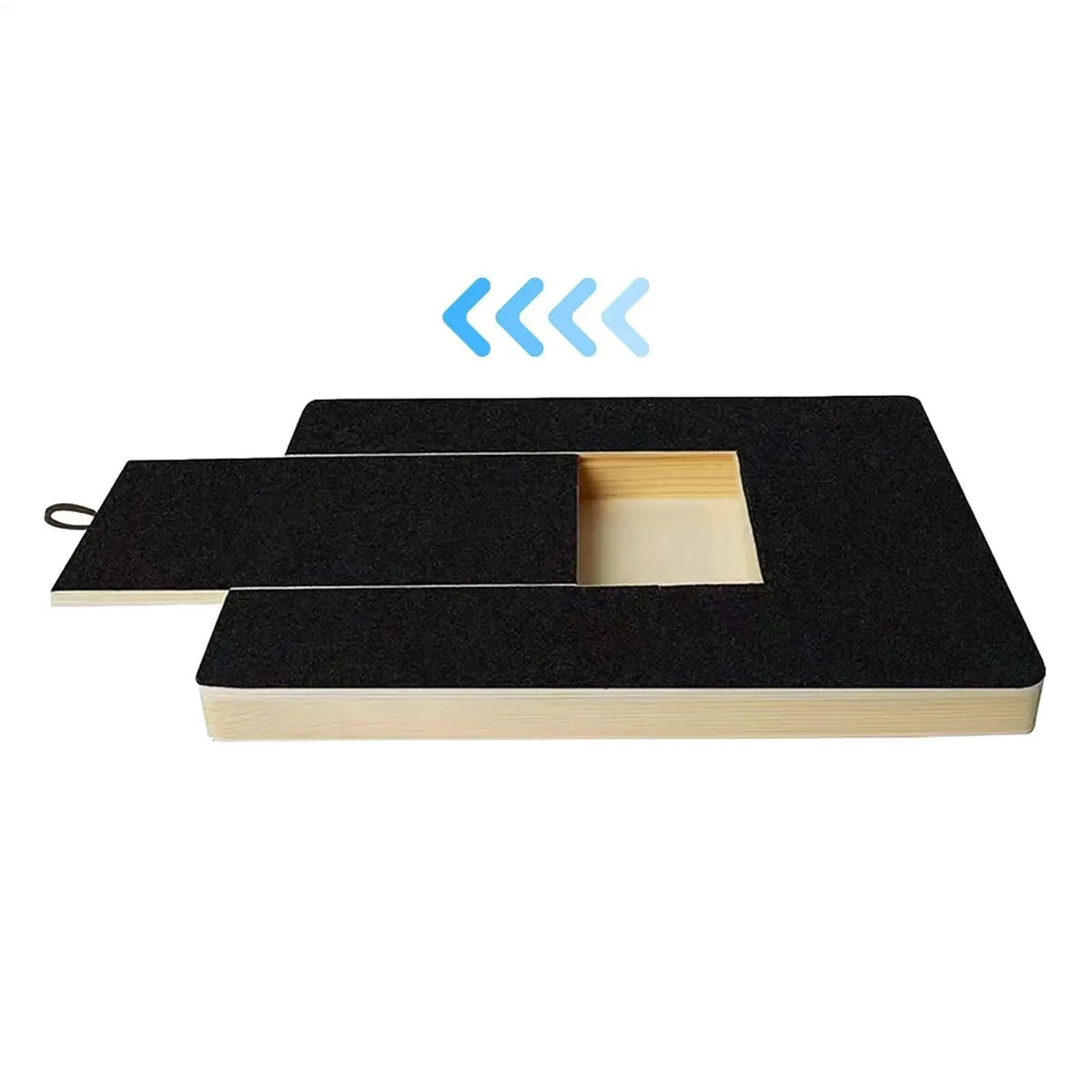 Wooden Dog Nail Scratching Board with Built-in Treat Box