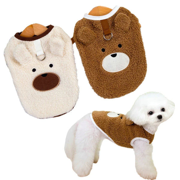 Chaleco de Felpa Suave para Perros y Gatos