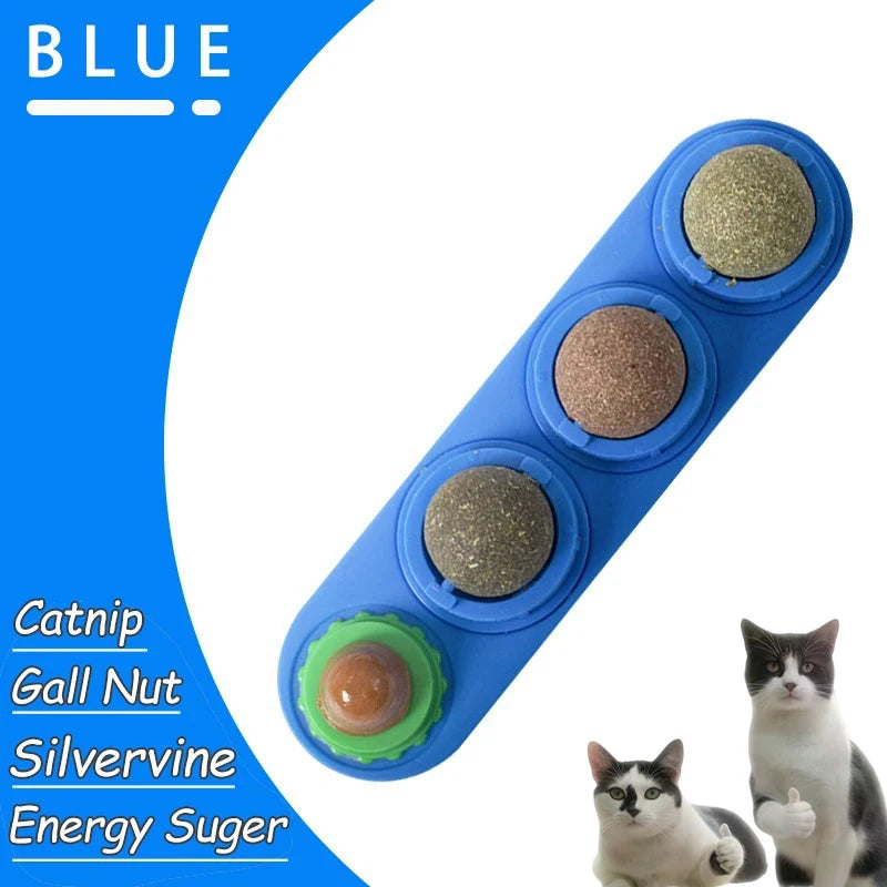 Edible Catnip Wall Balls for Dental Care and Play