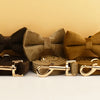 Personalisiertes Halsband, Geschirr & Leine Set mit abnehmbarem Fliegenknoten