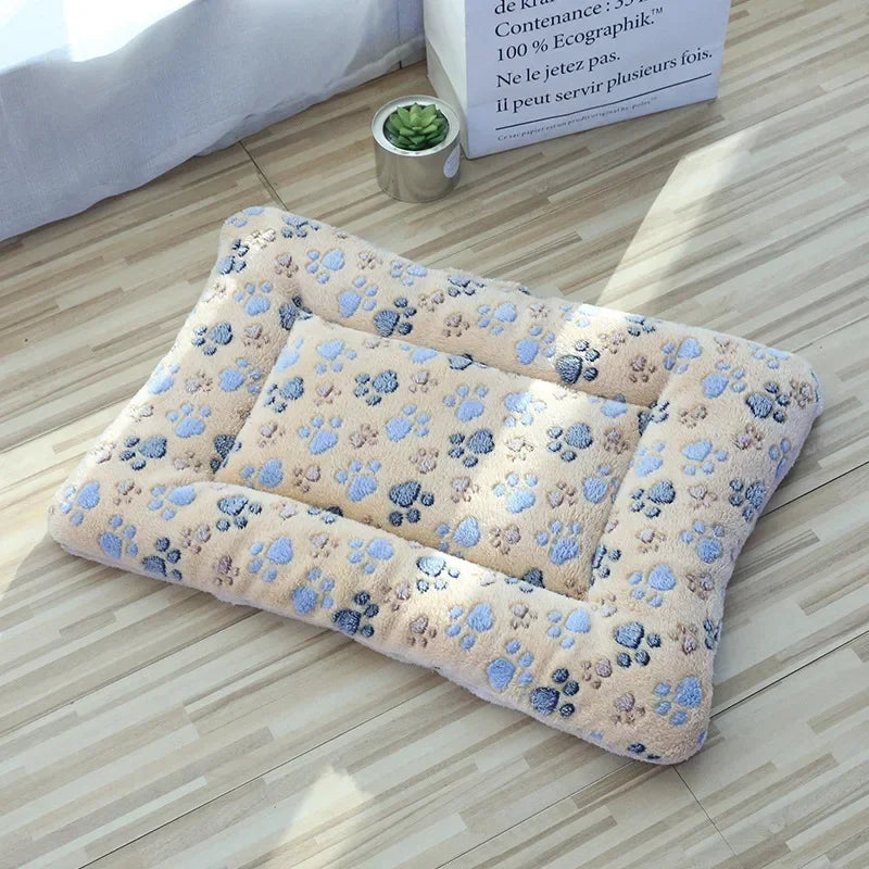 Lit pour animaux de compagnie en peluche double face
