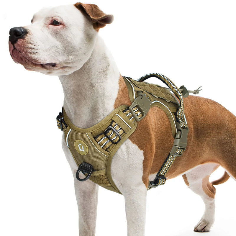 Reflektierendes Taktisches Hundegeschirr mit MOLLE-Gurtband