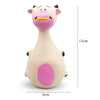 Latex Dog Toy Squeaky Elephant Cow Rubber Interactive Chew Toy