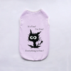 Breathable Summer Pet Vest with Fun Print – Sleeveless Casual Shirt for Small Dogs & Cats