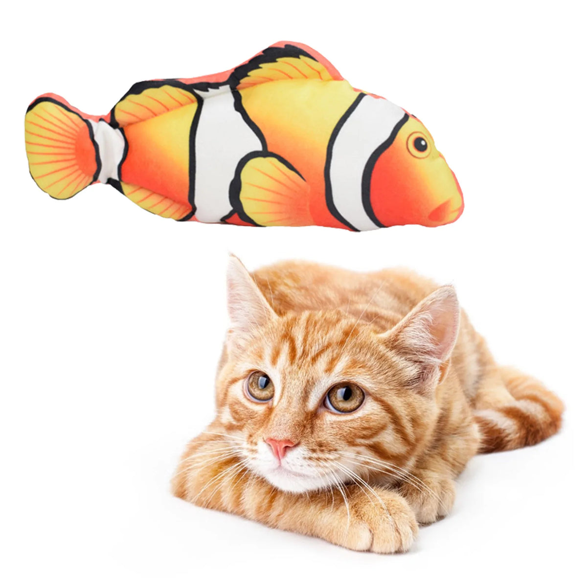 Interactive Floppy Fish Cat Toy with Motion Sensor