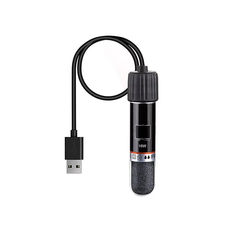 USB Mini Aquarium Heater 26°C 10W Submersible Rod