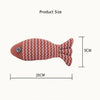 Interactive Linen Fish Cat Toy - Bite-Resistant & Dental Chew Plush