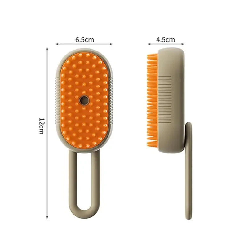 Brosse de toilettage électrique pour animaux avec fonction vapeur
