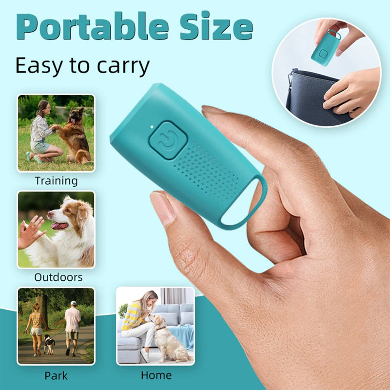 مانع نباح كاشف بالموجات فوق الصوتية للكلاب مع ضوء LED