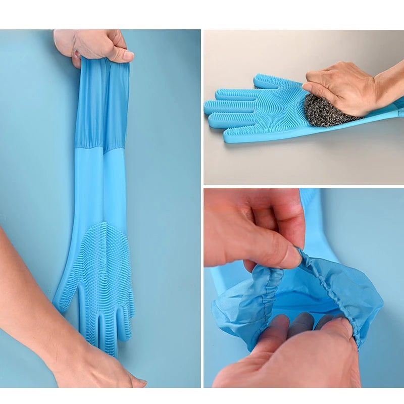 Silicone Pet Grooming Gloves for Dogs and Cats
