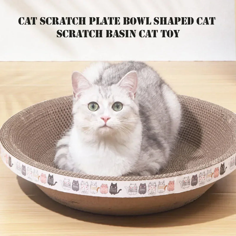 Lit Grattoir en Forme de Bol pour Chat