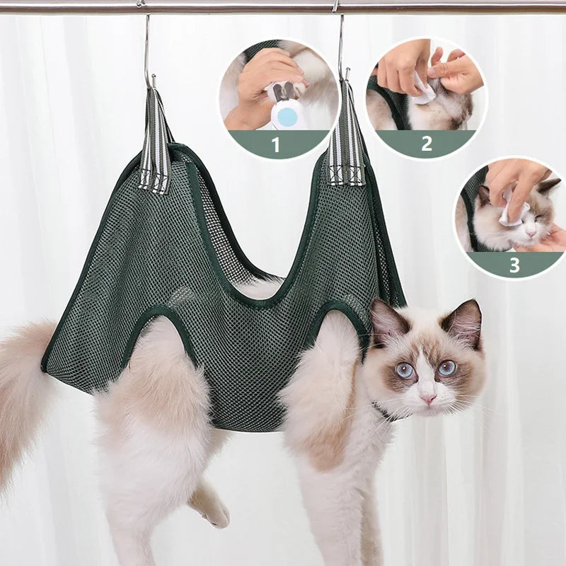 Pet Grooming Hammock for Nail Trimming and Bathing
