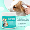Gentle Disposable Pet Ear Cleaning Finger Wipes for Dogs & Cats