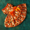 Halloween Dog Dress with Pumpkin & Bat Print