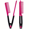 Folding V-Shaped Detangling Comb for Hair Styling