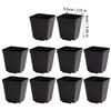 Mini Square Plastic Plant Pots with Drainage Holes for Seed Starting