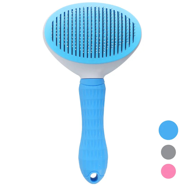 Brosse Anti-Dérapante Auto-Nettoyante pour Animaux
