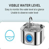 Fuente de Agua Automática para Mascotas de Acero Inoxidable