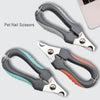 Stainless Steel Pet Nail Clippers with Safety Guard & Built-In File
