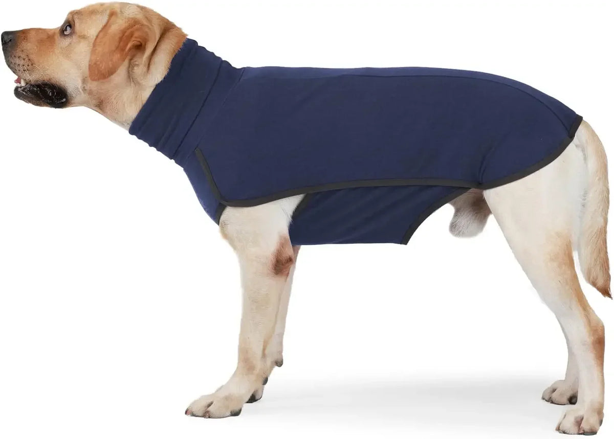 Cozy Fleece Dog Sweater with High Collar and Leg Straps