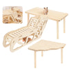 Ensemble d'escalade en bois pour hamster avec rampe et perchoir pour petits animaux.