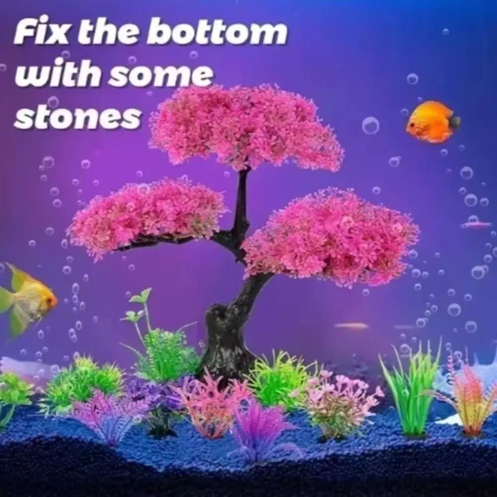 Lifelike Artificial Aquarium Plants – Set of 10