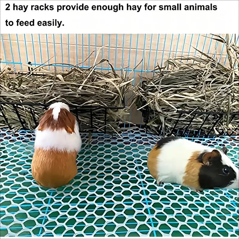 Compact Metal Hay Feeder Rack for Small Pets