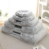 Cama de Plush Ortopédica para Perros con Borde