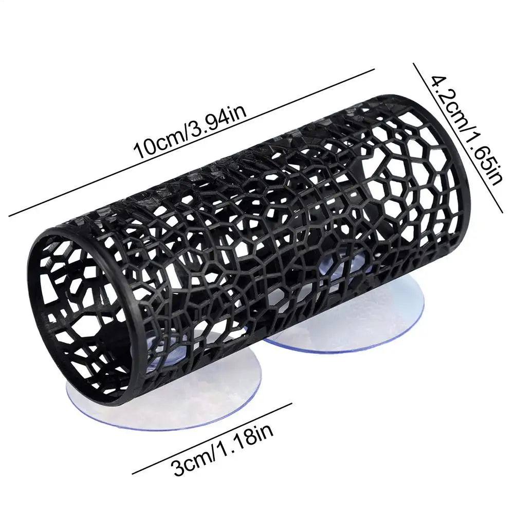 Aquarium Hideout Tube with Suction Cup for Betta and Small Fish