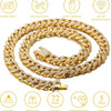 Luxury Crystal Cuban Chain Cat Collar with Safety Buckle