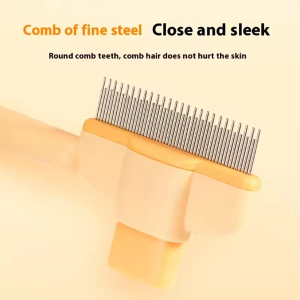 Brosse de toilettage pour chats à double usage avec dents flottantes