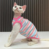Striped Stretchy Pet Tank Top for Cats and Small Dogs