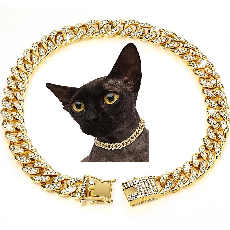 Gold-Ketten-Hundehalsband