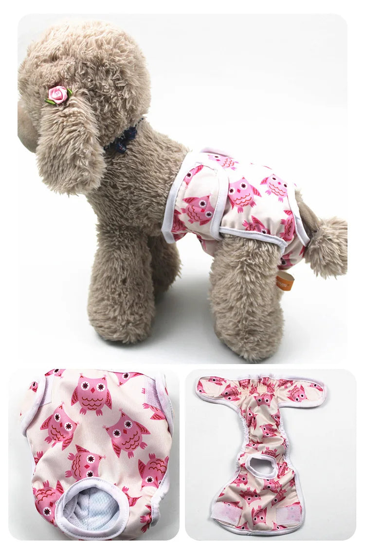 Reusable Washable Dog Diapers for Female Dogs in Heat