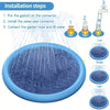 Inflatable Dog Cooling Spray Mat