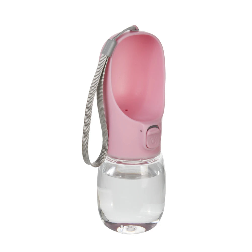 Portable Leakproof Dog Water Bottle with Built-In Drinking Bowl