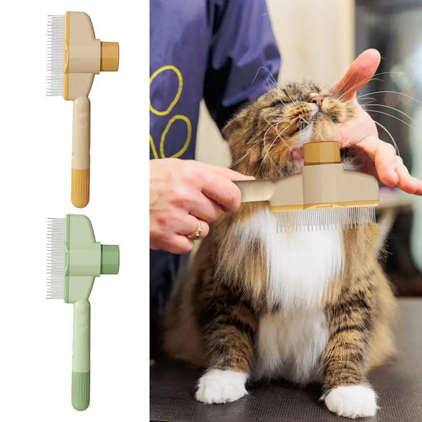 Cepillo de Aseo para Mascotas con Autolimpieza