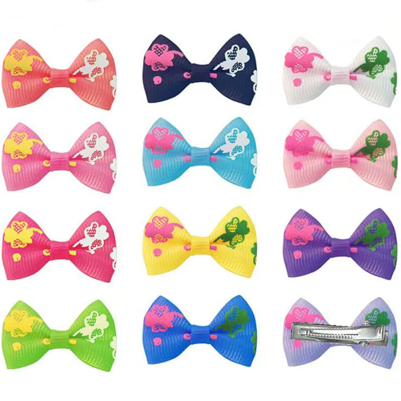 Pet Hair Bow Clips for Dogs and Cats