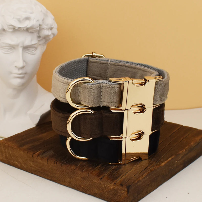 Personalisiertes Halsband, Geschirr & Leine Set mit abnehmbarem Fliegenknoten