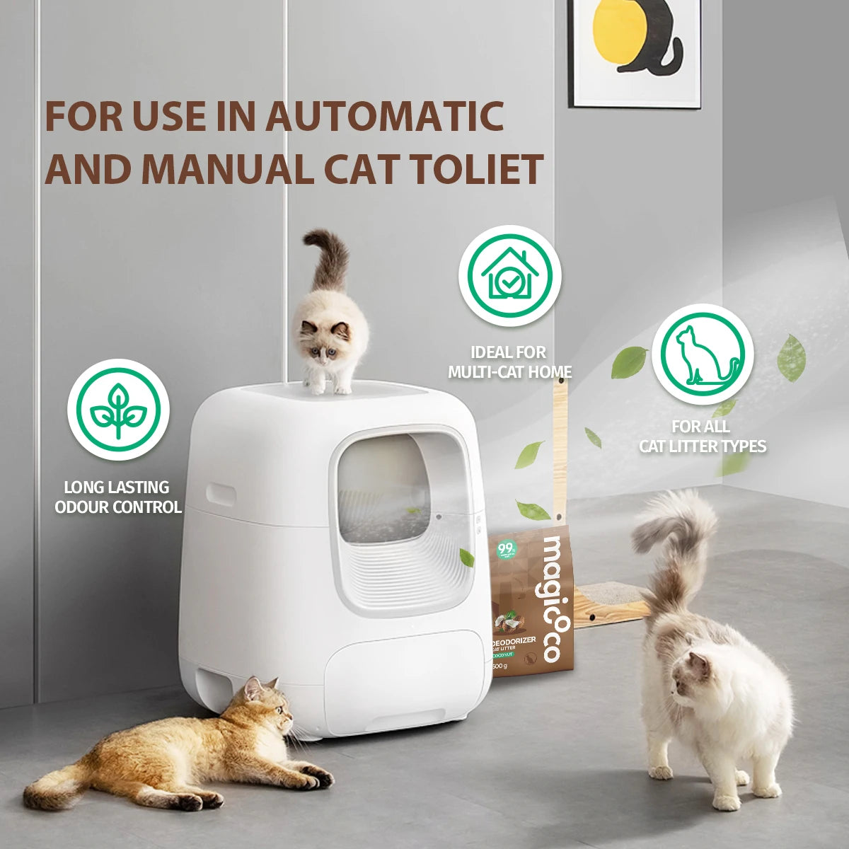 Cat Litter Deodorizer Powder – Long-Lasting Odor Control for All Litter Types