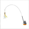 360° Rotating Feather Cat Teaser Wand with Bell
