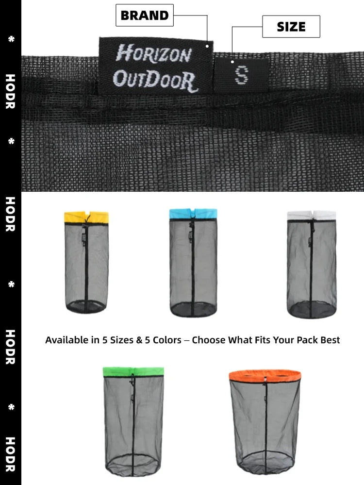 Ultralight Mesh Storage Bags with Drawstring Closure