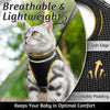 Escape-Proof Cat Harness and Leash Set with Reflective Strips