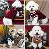 Classic V-Neck Knit Pet Sweater for Small Dogs & Cats