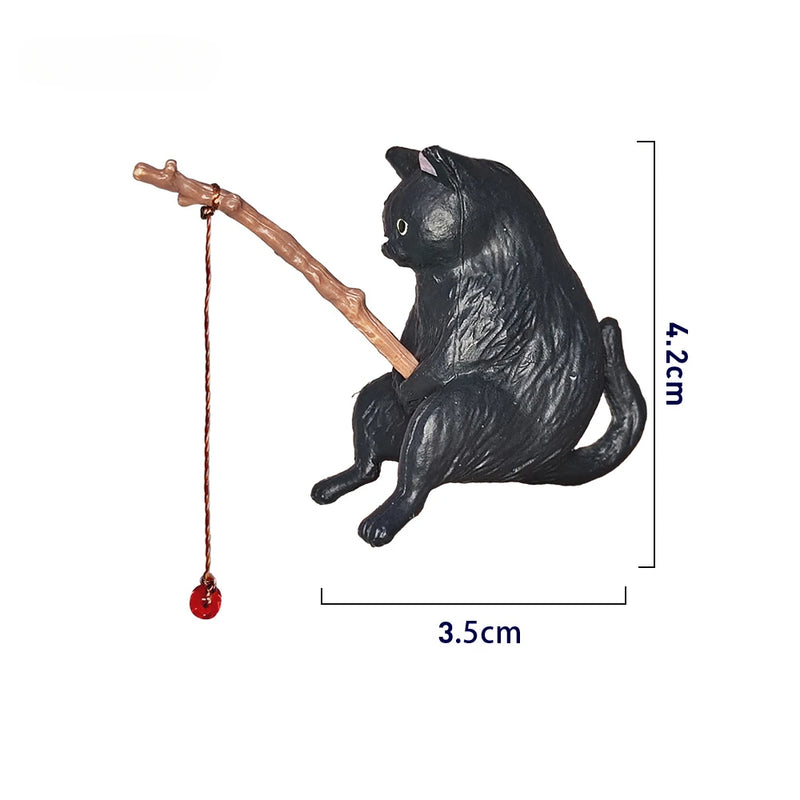 Décoration Aquarium Chat Pêcheur