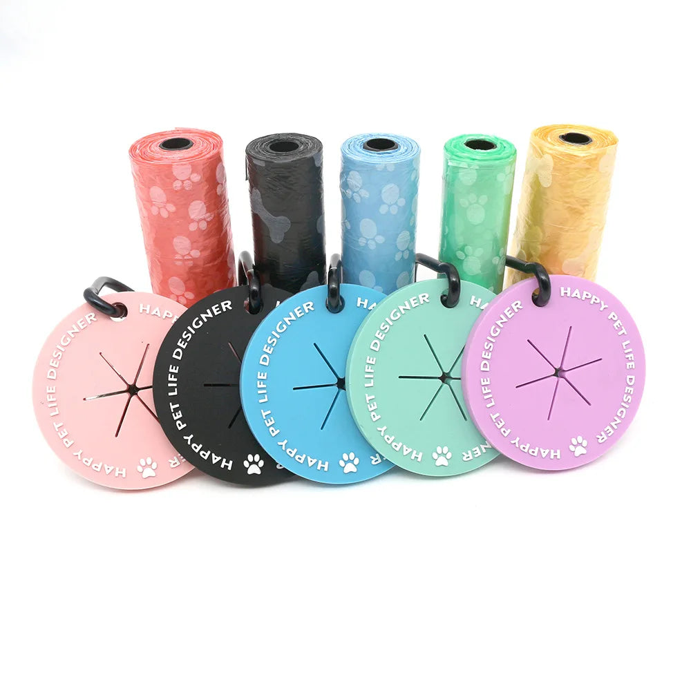 Hands-Free Dog Poop Bag Dispenser with Clip